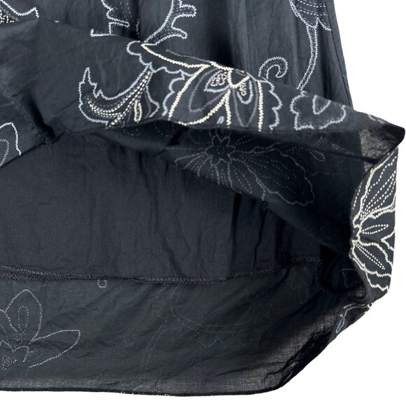 Y2K Costa Blanca Strapless Sweetheart Embroidered Mini Dress Black Bowtie - Picture 7 of 14